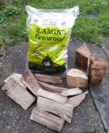 Flaming Firewood Single Bag
